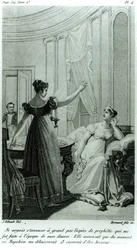 A imperatriz Josefina revela a profecia feita a ela por Marie Anne Adelaide Le Normand no momento de seu divórcio de Napoleão I em 1809, 1821